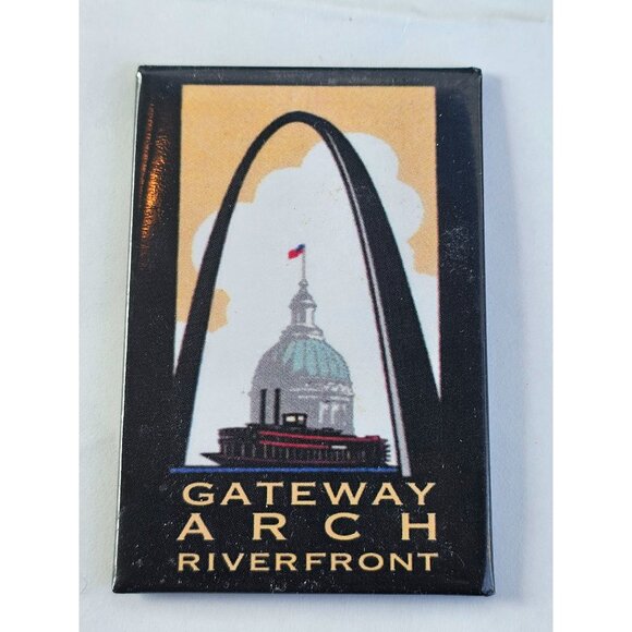 Gateway Arch St. Louis MO Art Courthouse building Riverboat Refrigerator Magnet - Picture 5 of 5